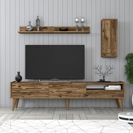Hanah Home Valensiya Mueble de TV Nogal